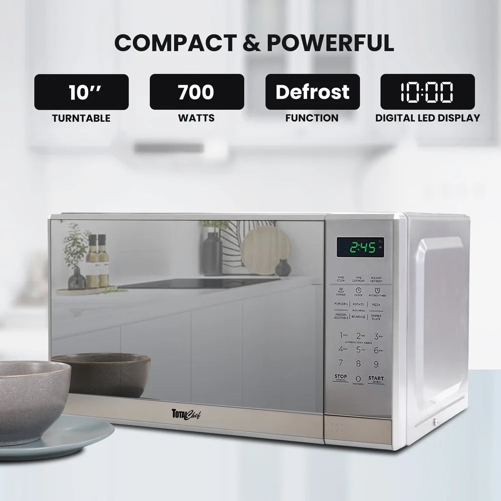 700W Compact Microwave Oven