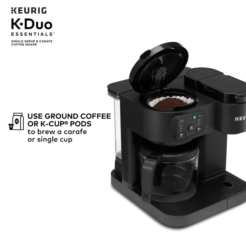 Keurig K-Duo Essentials, Hot & Iced Single-Serve Coffee Maker & Carafe