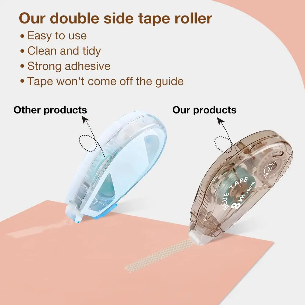 8-pack double-sided glue tape for scrapbooking