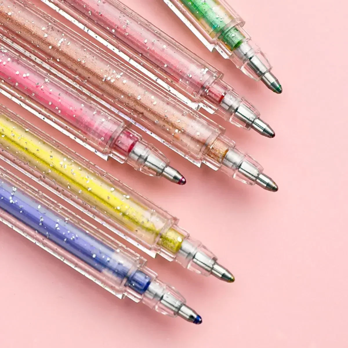 Color Glitter Gel Pen Stationery Set