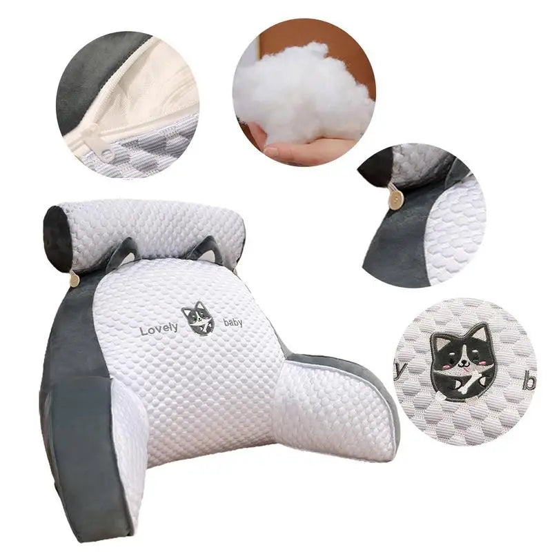 Ultra-Comfy Backrest Pillow with Arms
