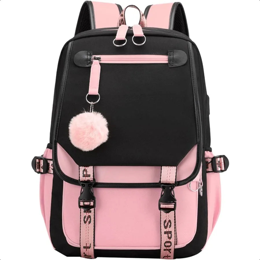 Girls' Backpack with USB Charge Port