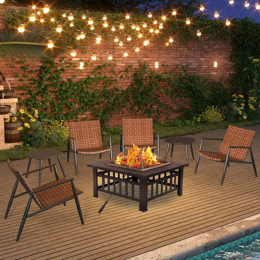 4 Pieces Outdoor Furniture Set