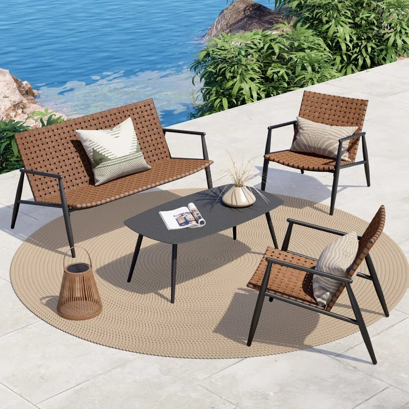 4 Pieces Outdoor Furniture Set