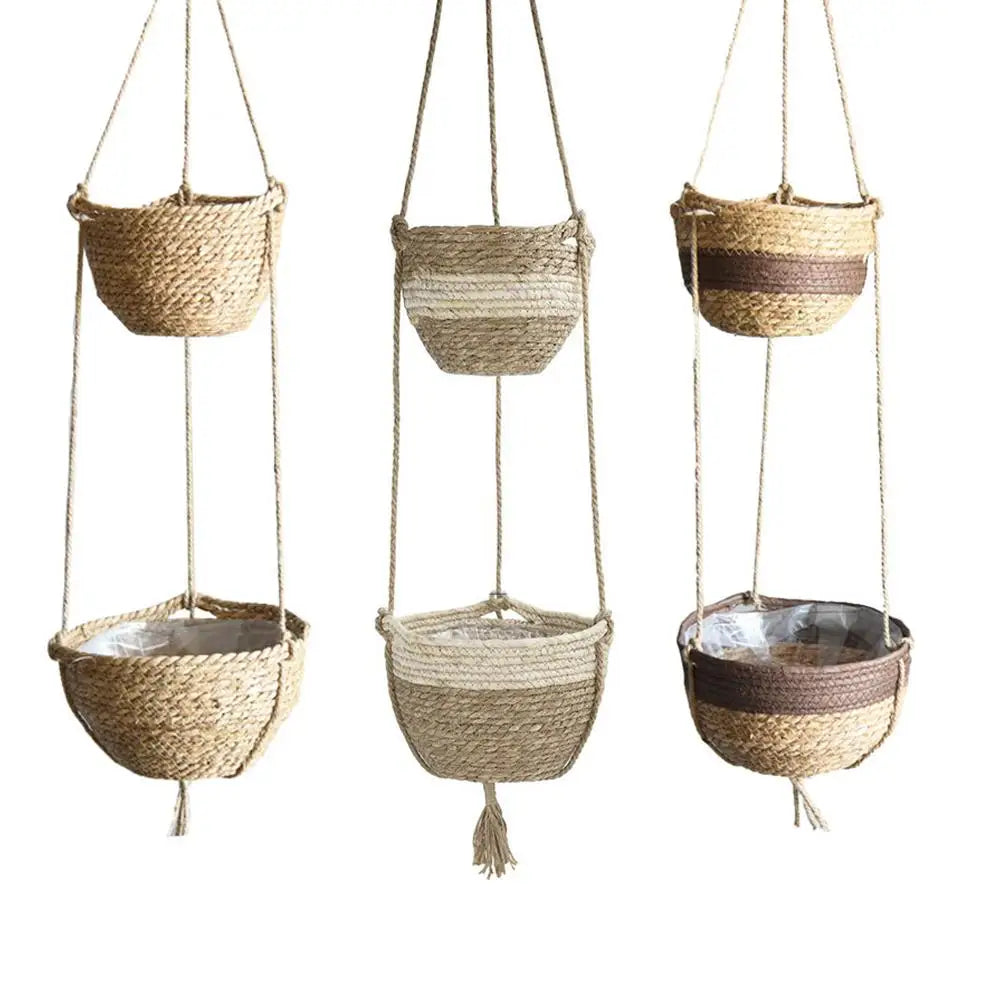 2 Tier Hanging Decorative Planter Basket