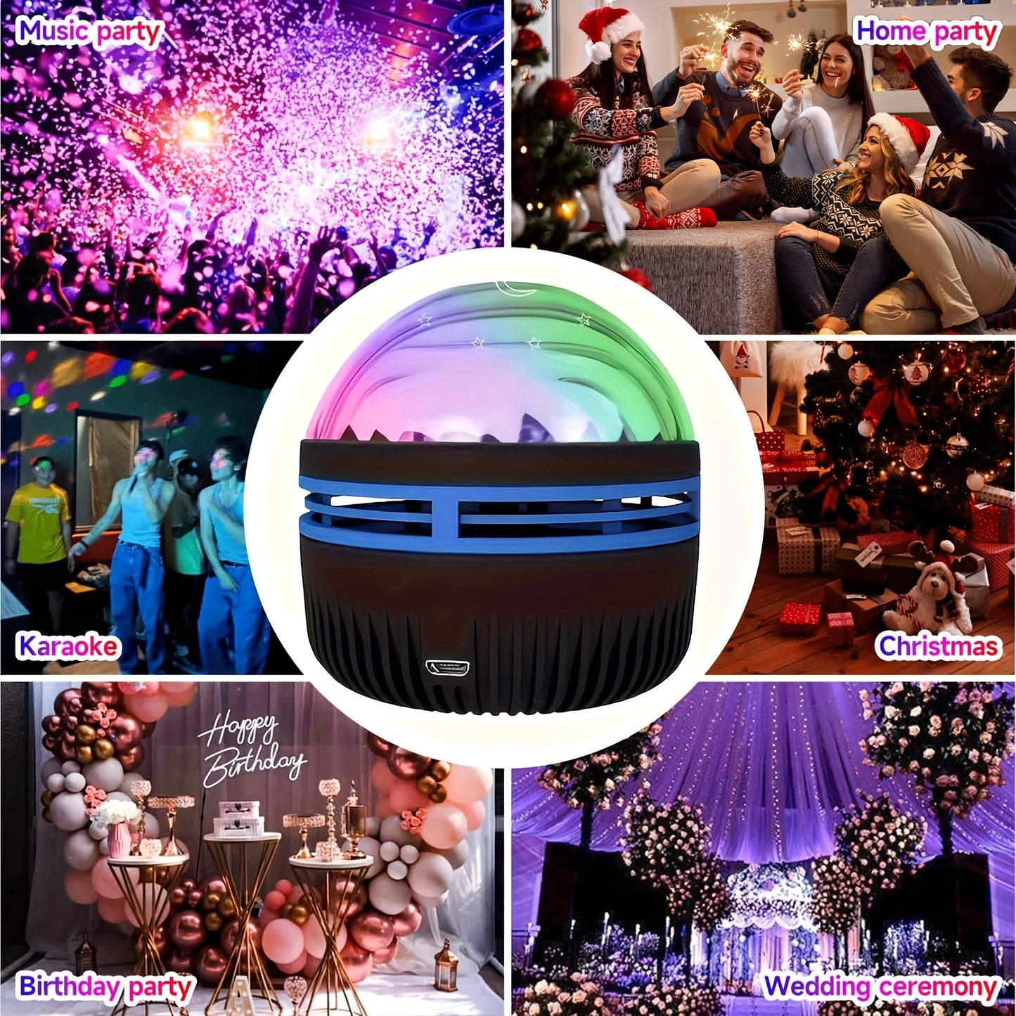 Starry Sky Projector Night Light with Remote