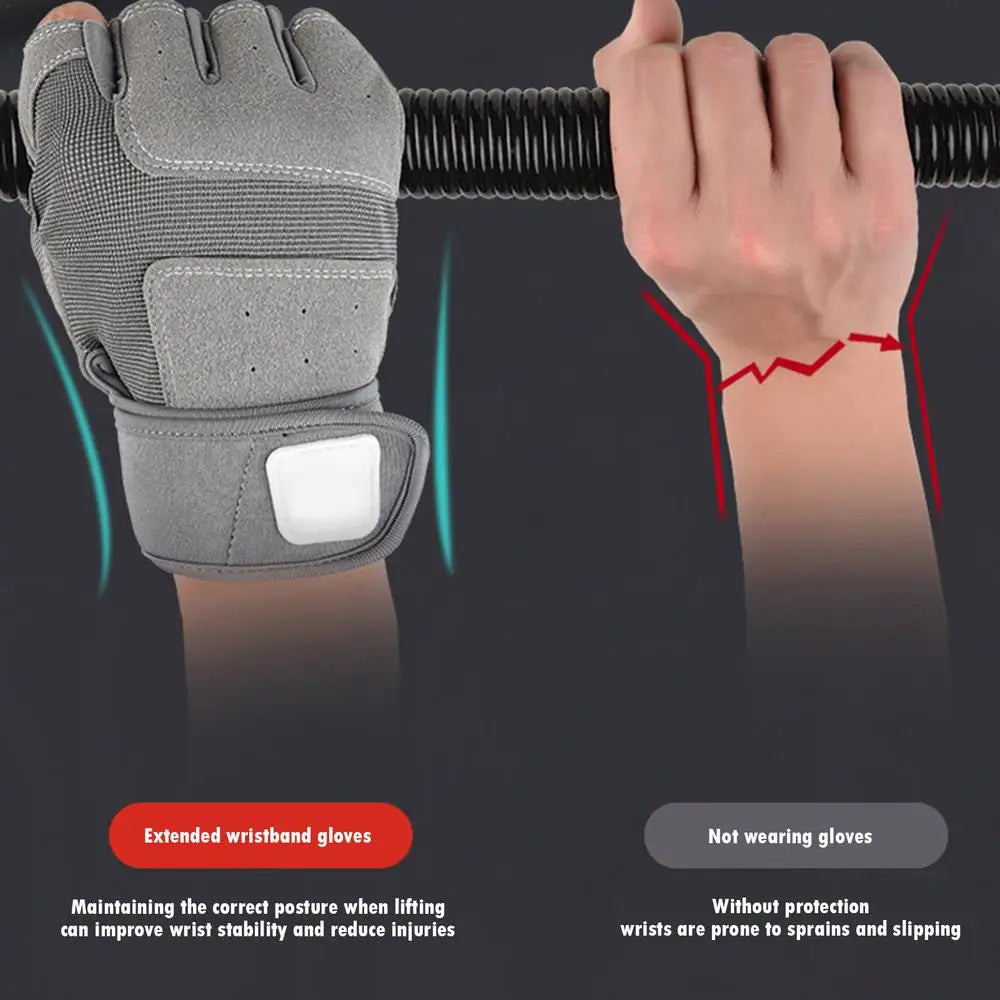Fingerless Anti Slip Work Gloves