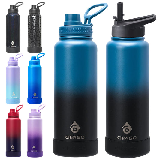 22/32/40oz Stainless Steel Sports Flask Water Bottle