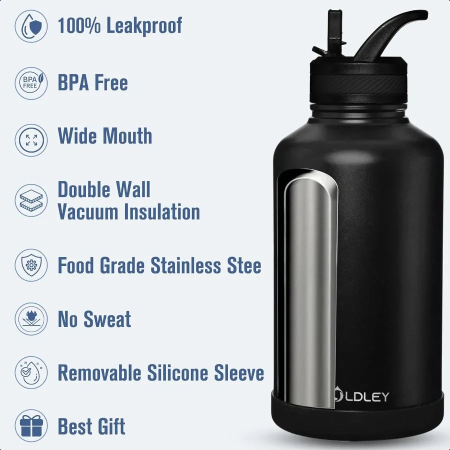 64 oz Insulated Sports Water Bottle