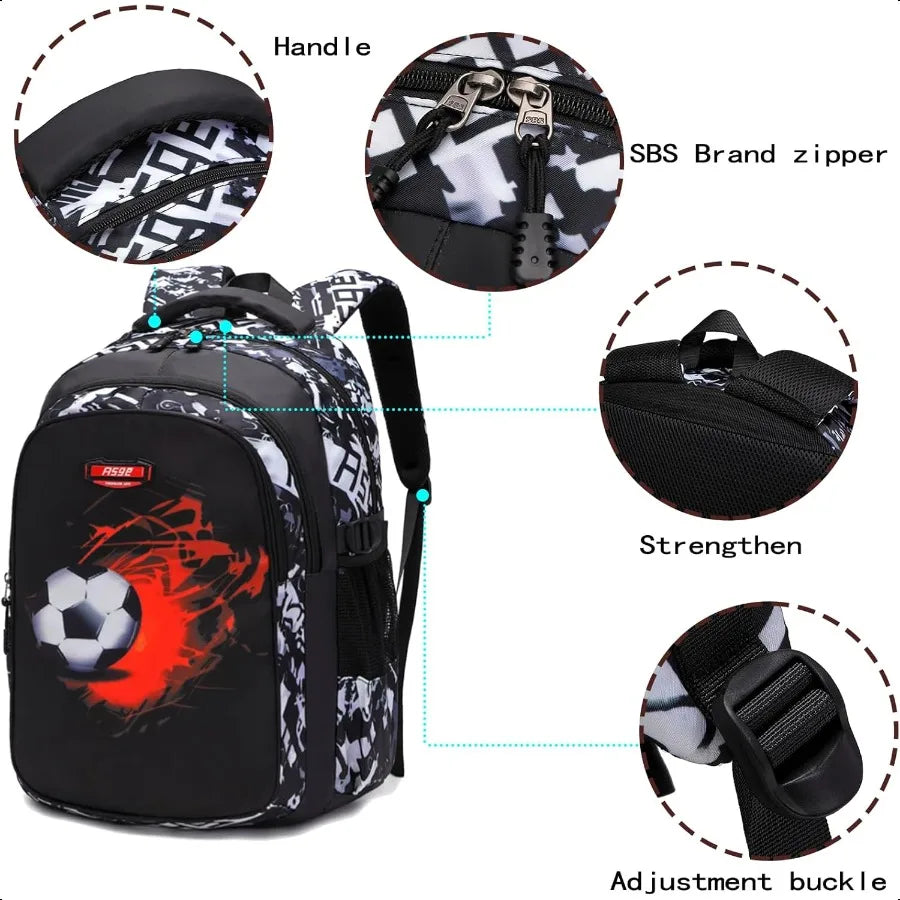 Boys Camo Backpack for School