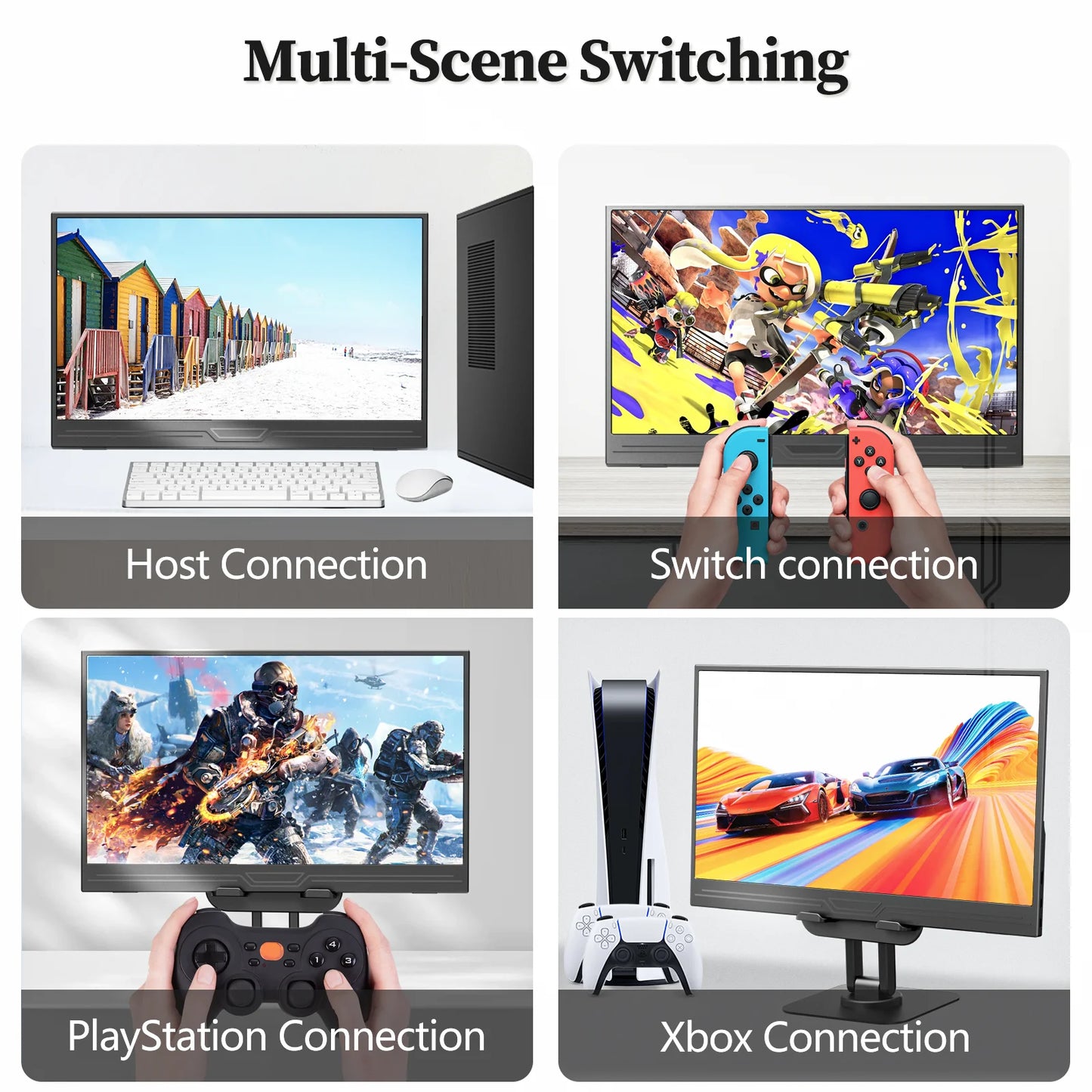 13.3 inch Portable Monitor Ultra-Thin w /Foldable Stand