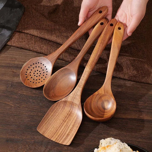 5-Pieces Wooden Kitchen Utensils Set