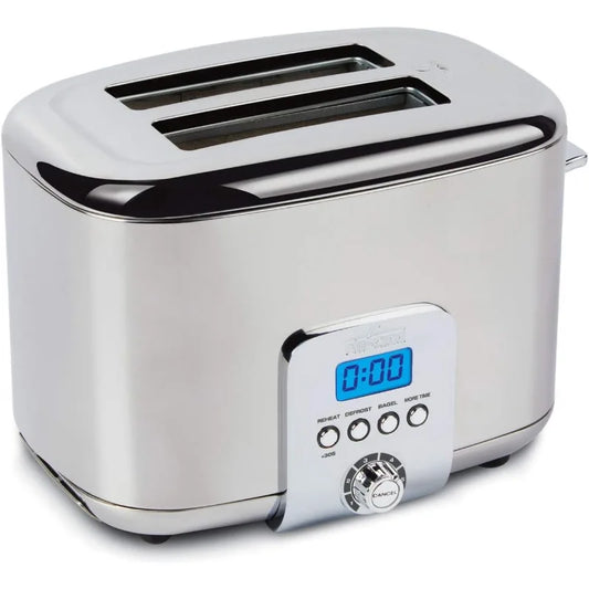 Stainless Steel Toaster 2 slice LED display