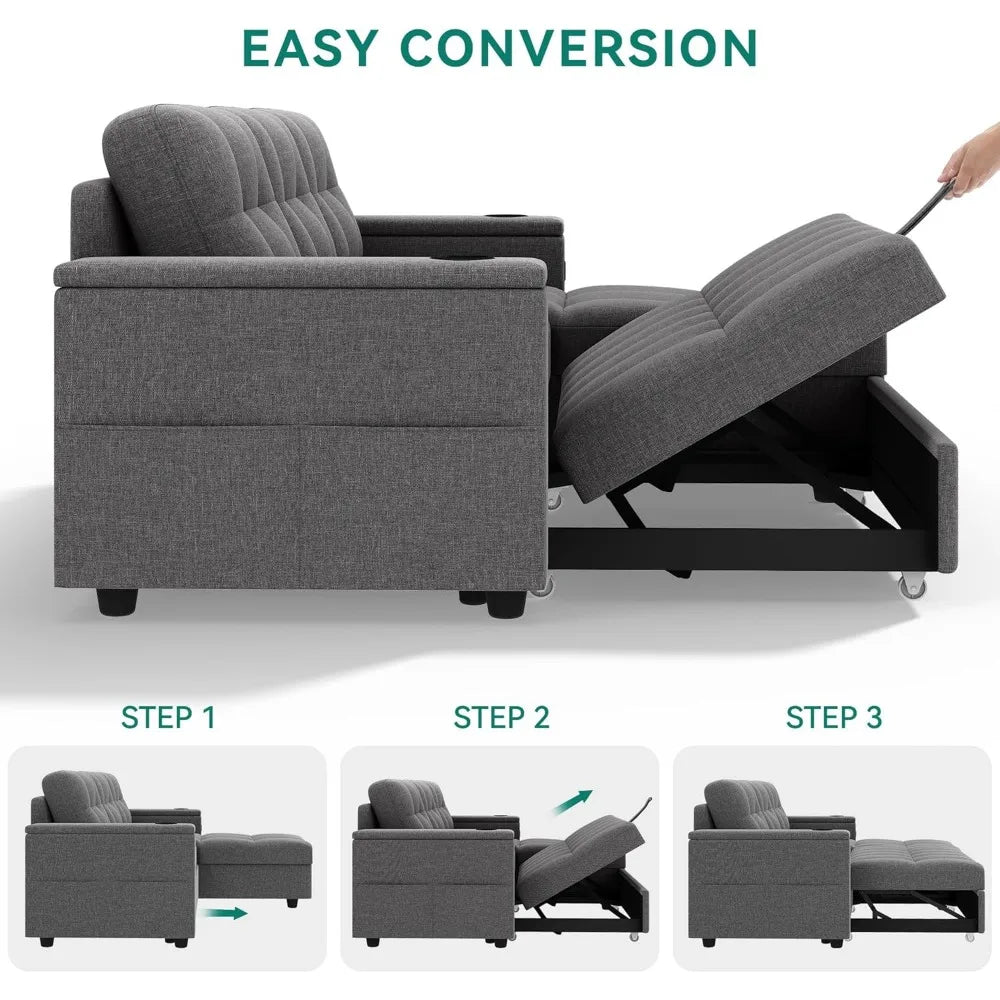 L-Shaped Sleeper Sofa Bed
