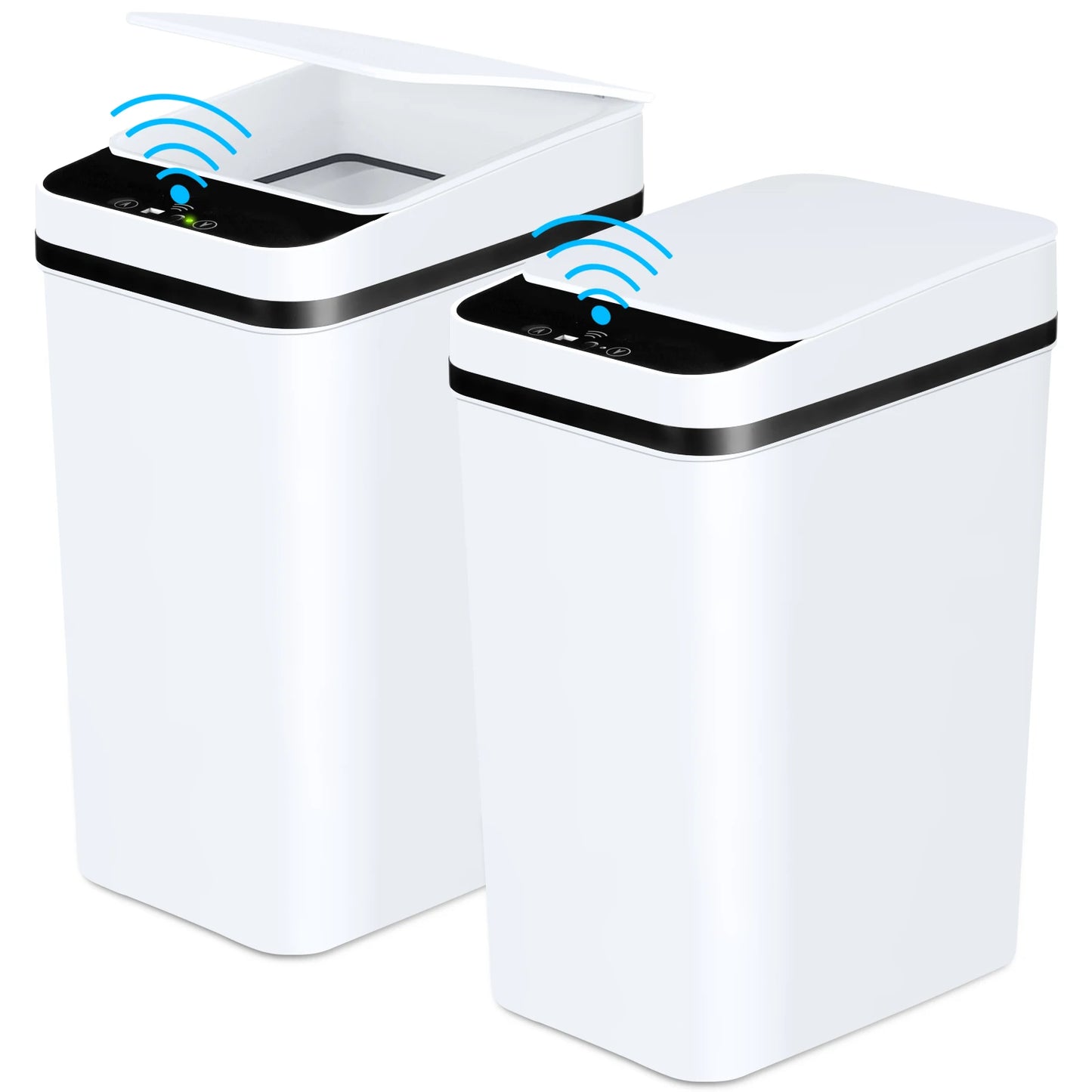 2 Pack 12L  Automatic Trash Cans