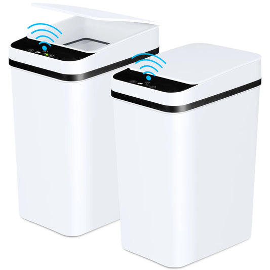 2 Pack 12L  Automatic Trash Cans