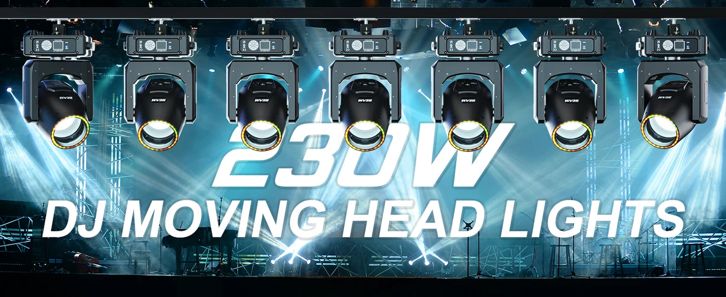 Yiflamefly 4Pcs 450W Moving Head Lights RGBW DMX512 Stage Lights DMX Sound Activated Play DJ Light For Wedding Party Music