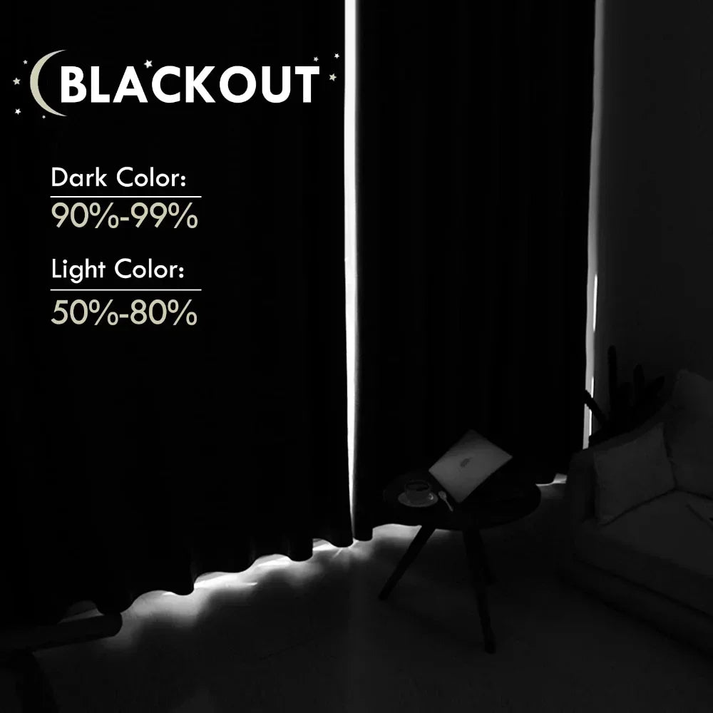 Panel Blackout Curtains Thermal Insulated