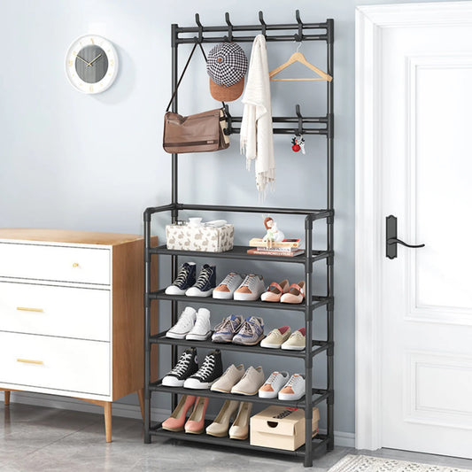 3-in-1 Freestanding Hall Tree Coat / Shoe Rack