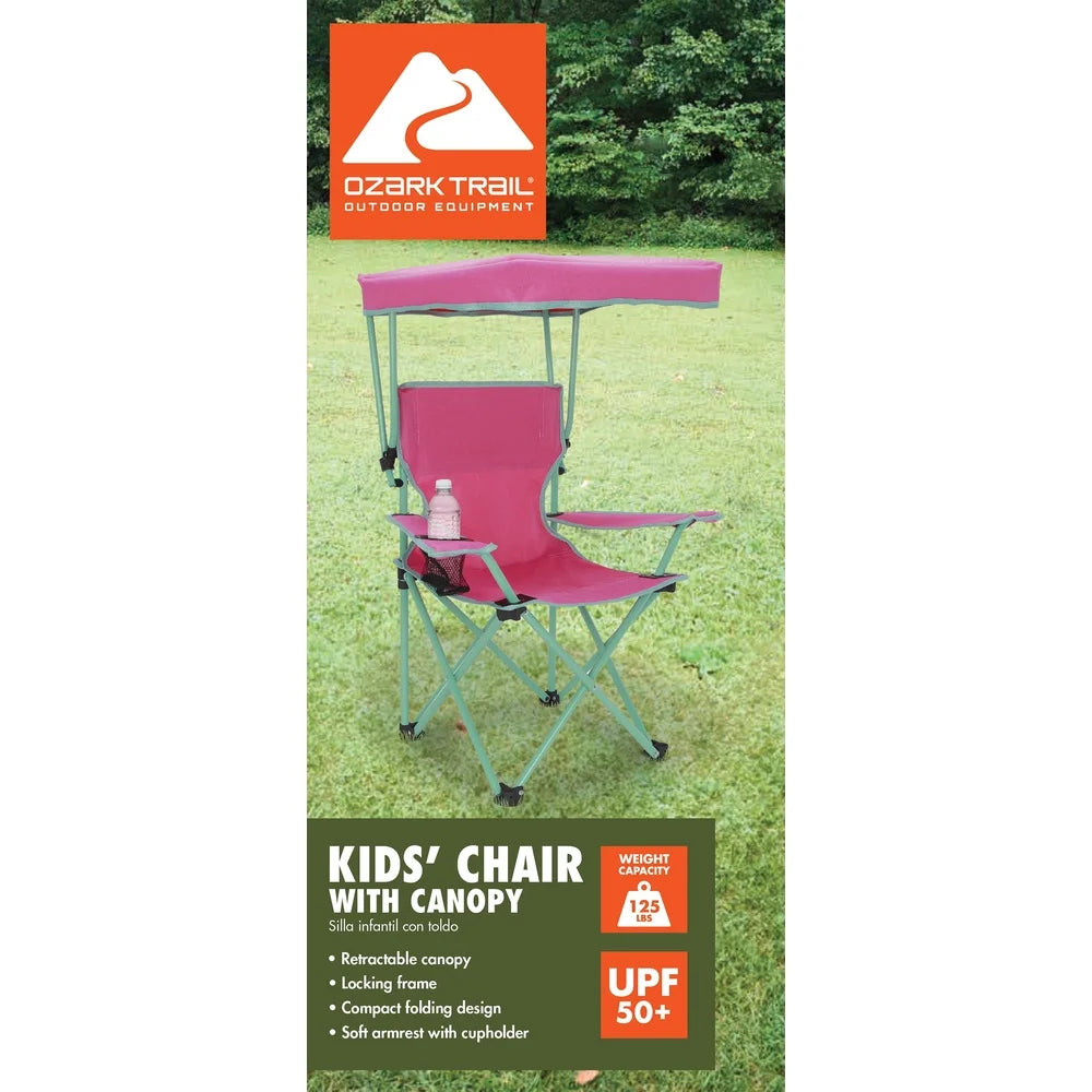 Kids Portable Outdoor Chair with Canopy