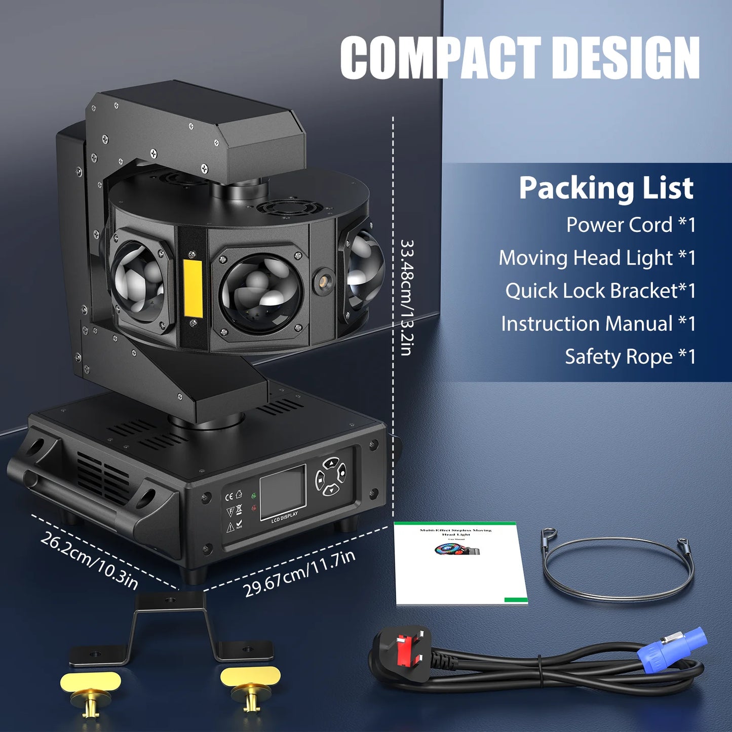 160W LED Moving Head Light Beam Projector
