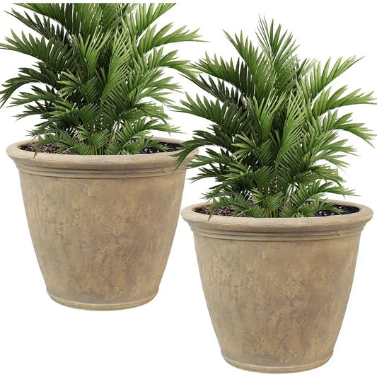 24-Inch Outdoor Plastic Pot for Plants