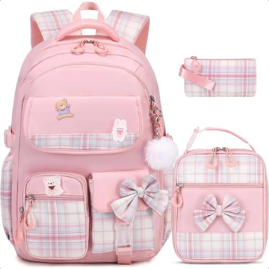 3PCS Cute Backpack for Girls
