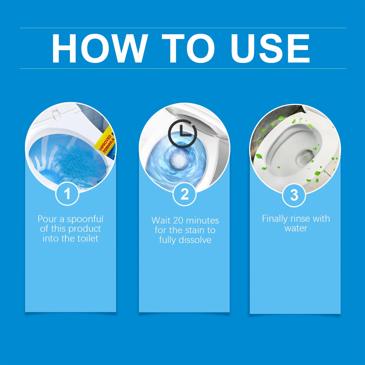 Foam Toilet Bowl Cleaning Powder