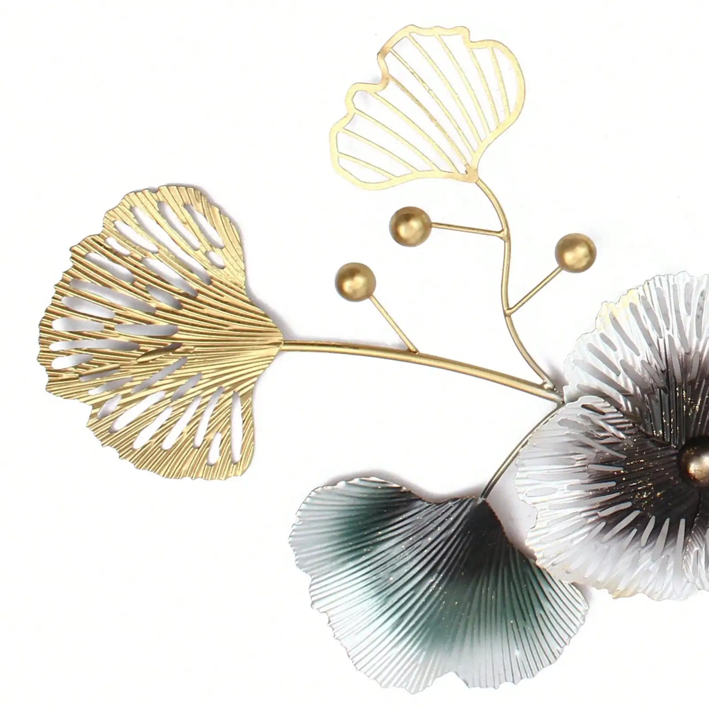 Large Luxury Leaf Wall Clock