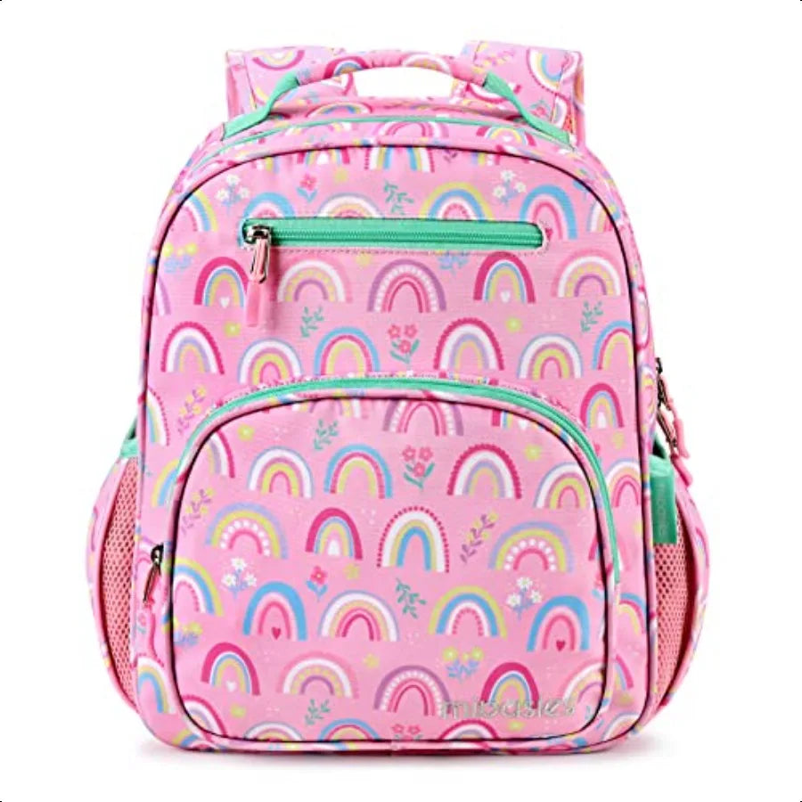 Girls Lightweight Rainbow Pink Backpack
