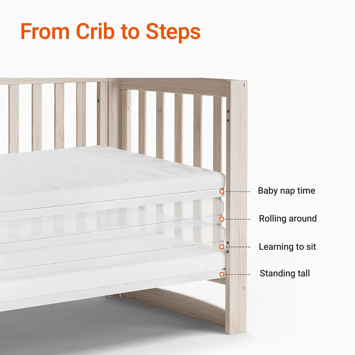 11-in-1 Convertible Baby Crib