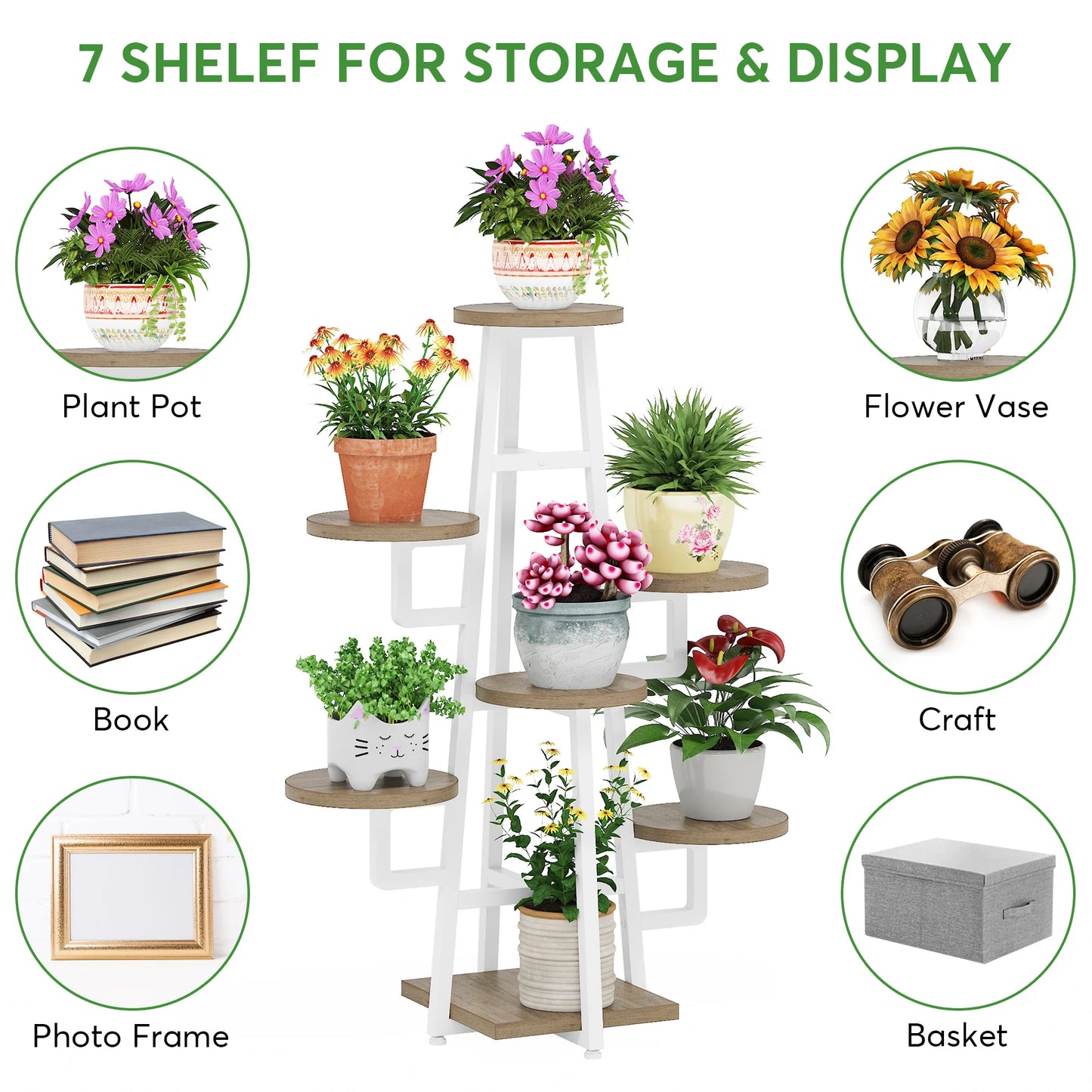 7 Tier Indoor Plant Stand