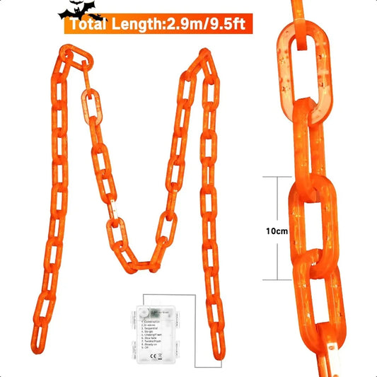 10 FT 160 LED Waterproof Halloween Chain String Lights