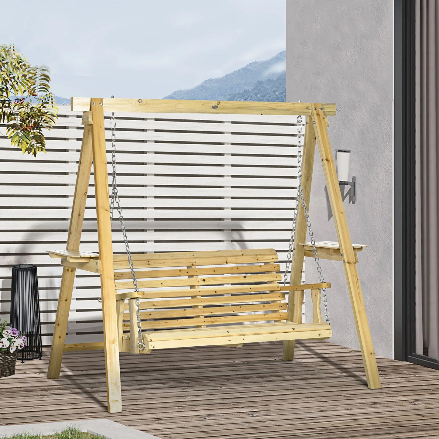 2-Seat Patio Swing Chair