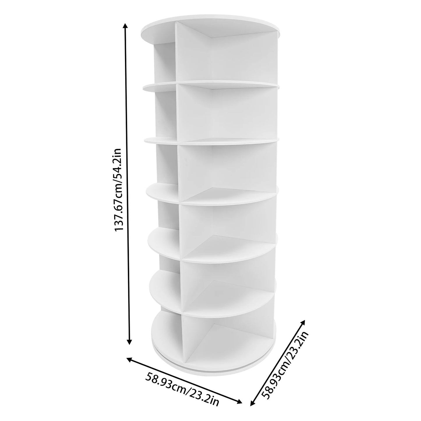 6-Tier Free Standing Rotating Shoe Rack