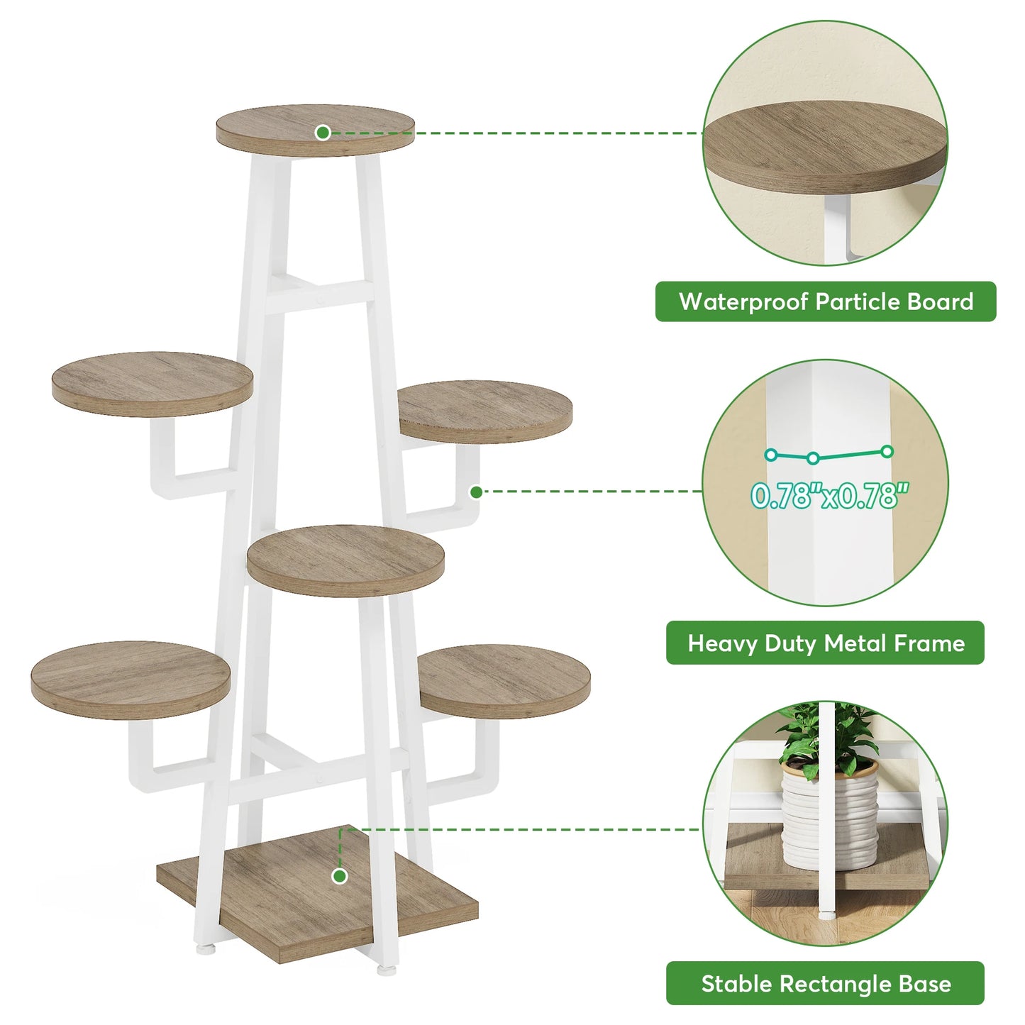 7 Tier Indoor Plant Stand