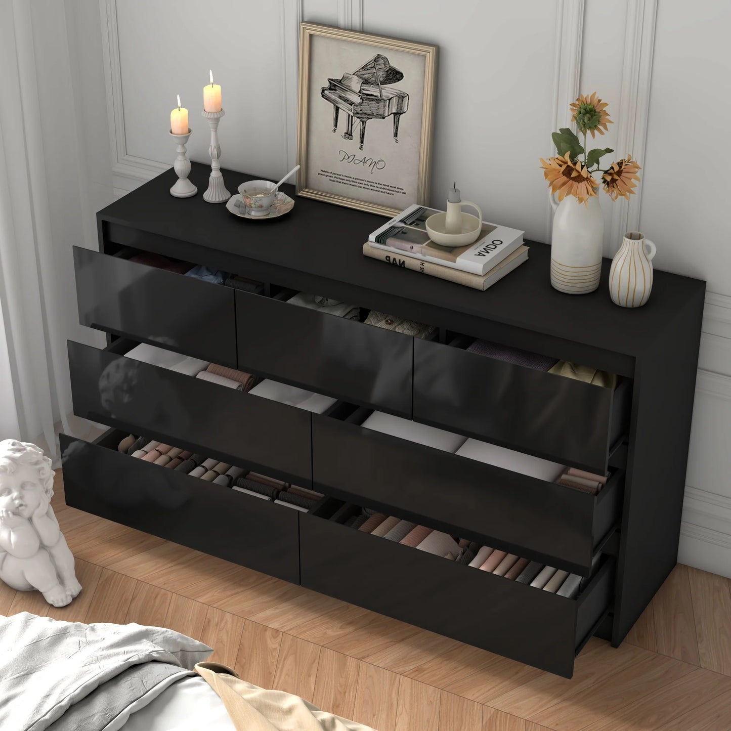 7 Drawer Modern Style Dresser
