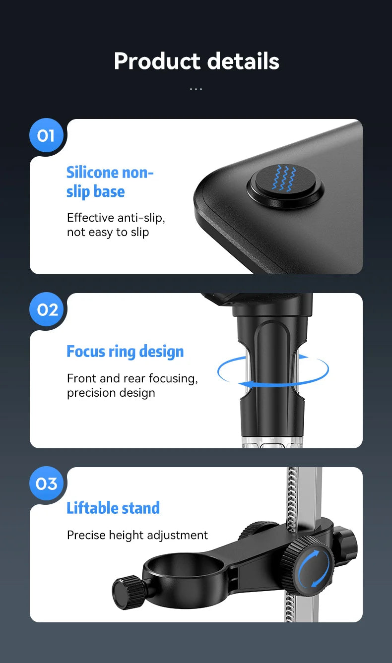 Portable 7" IPS Digital Microscope