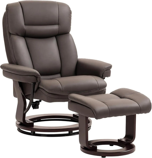 Swivel Recliner Chair with Ottoman