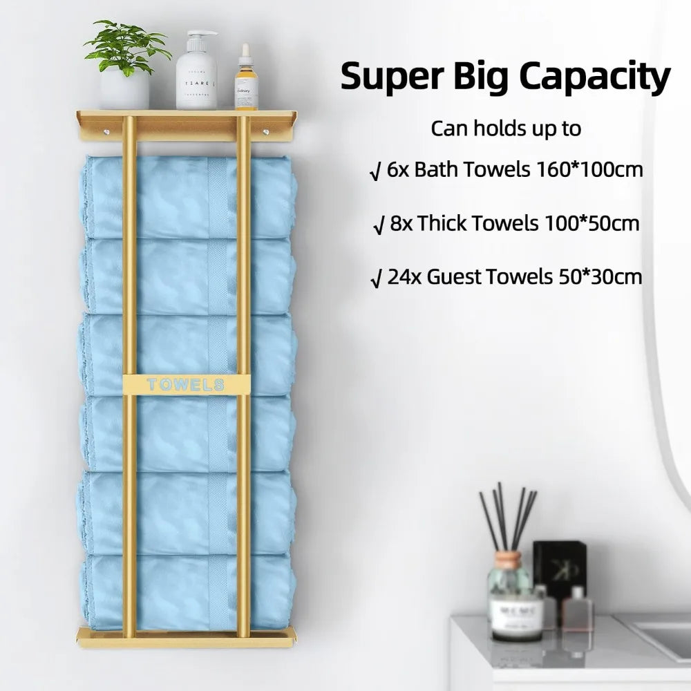 30-inch Wall Mounted   Towel Rack for Rolled Towels