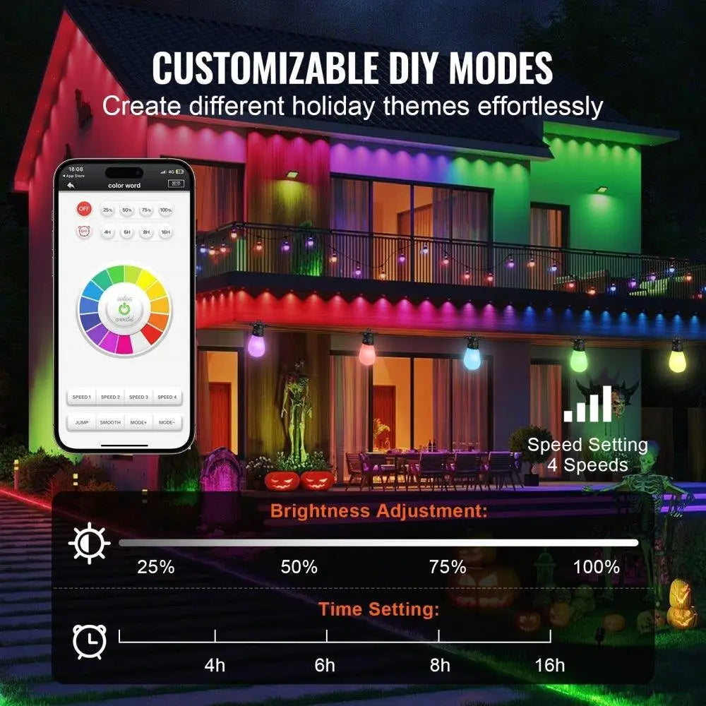 100FT   Outdoor String Lights