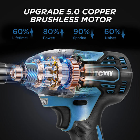 21V Cordless impact wrench drill set
