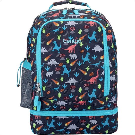 2in1 Unique Print Backpack w/Insulated Lunch Bag