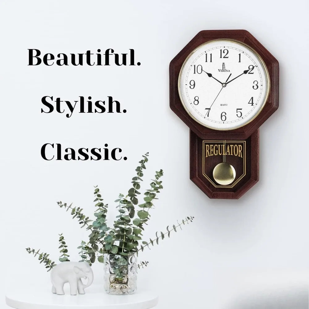 Pendulum Wall Clock -Battery Operated