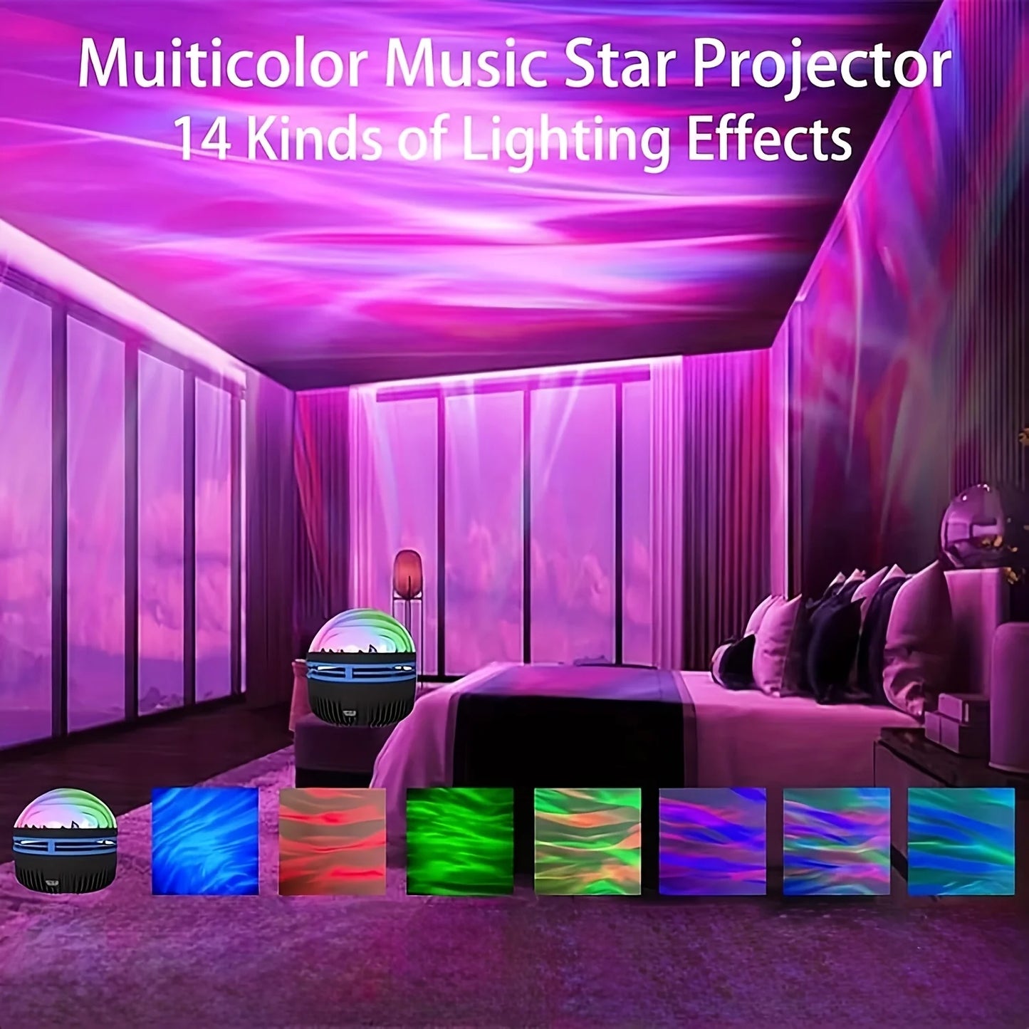 Starry Sky Projector Night Light with Remote