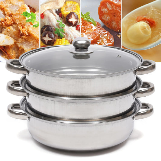 3 Tier Multi-Function Vegetable Steamer Pots