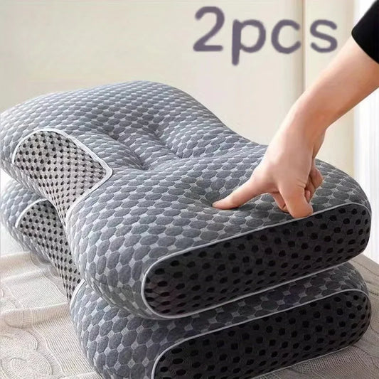 2Pcs Soft Adjustable Contour Neck Support Pillow