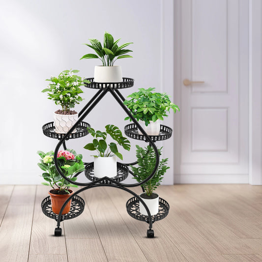 4-Tier Plant Stand with 6 Trays