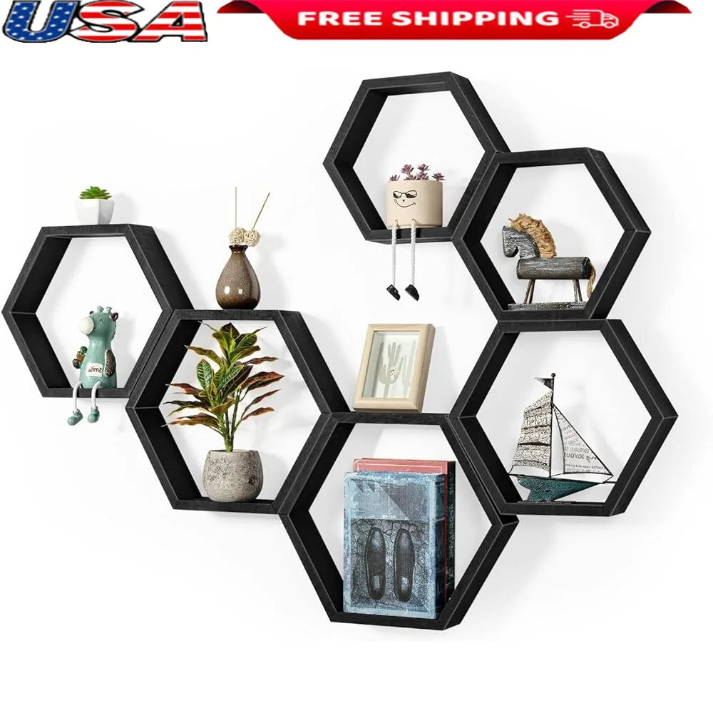 Honeycomb Floating Shelves