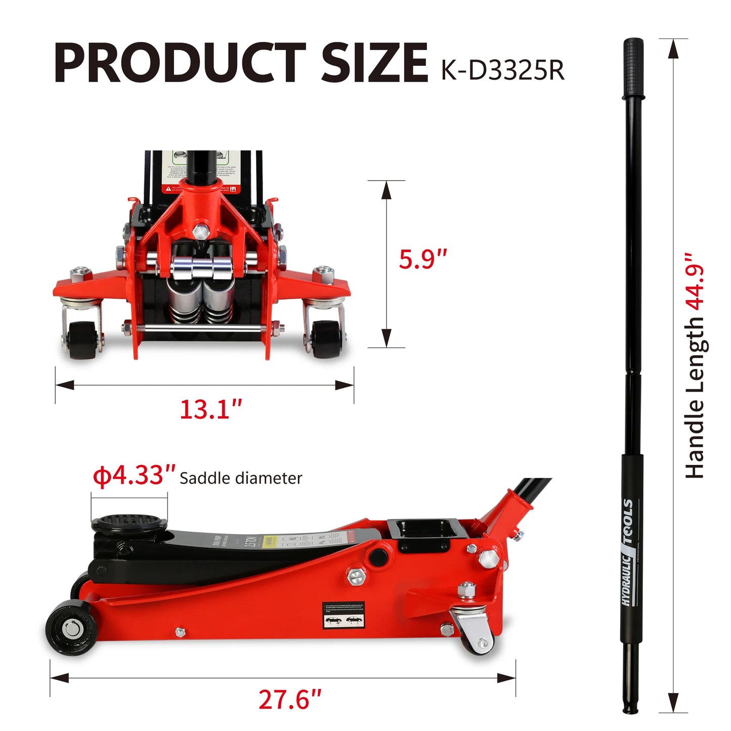 3T Hydraulic   Floor Jack